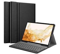 FINTIE Funda de Teclado para Samsung Galaxy Tab S8 Plus 2022/S7 FE 2021/S7 Plus 2020 de 12.4 Pulgadas con Soporte para bolígrafo S, Cubierta Delgada y Desmontable Teclado Bluetooth inalámbrico, Color