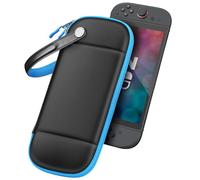 FINTIE Funda de transporte delgada para Nintendo Switch 2 (2025), carcasa rígida protectora con 2 fundas con 10 ranuras para tarjetas de juego, funda de almacenamiento portátil de viaje con bolsillo