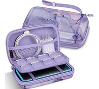 Fintie Funda de Transporte para Nintendo 2DS XL/New 3DS XL LL, Funda Protectora rígida portátil para Nueva Consola 3DS XL LL/Nueva Consola 2DS XL con Ranuras para Juegos y Bolsillo Interior, Z-mármol