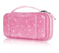 Fintie Funda de transporte para Nintendo Switch Lite 2019, a prueba de golpes, funda protectora rígida con ranuras para tarjetas de juego y tarjetas micro SD para consola Switch Lite y accesorios