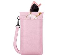 FINTIE Funda Doble para 2 Gafas, Portátil Funda Gafas de Sol Blanda Estuche Gafas Bolsa para Mujeres