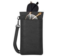 FINTIE Funda Doble para 2 Gafas, Portátil Funda Gafas de Sol Blanda Estuche Gafas Bolsa para Mujeres