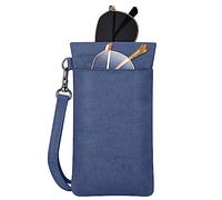 FINTIE Funda Doble para 2 Gafas, Portátil Funda Gafas de Sol Blanda Estuche Gafas Bolsa para Mujeres