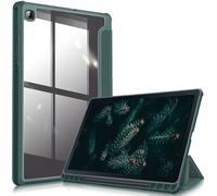 Fintie Funda Durable Compatible con Samsung Galaxy Tab S6 Lite de 10.4" (2022/2020) - [Soporte Integrado para S Pen] Carcasa de Trasera Transparente a Prueba de Choques, Verde Medianoche