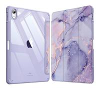 Fintie Funda Durable para iPad 11ª Gen 2025 (A16) de 11 Pulgadas, iPad 10ª Gen de 10.9 Pulgadas (2022) - Funda Antichoque y Soporte para Lápiz, Auto-Reposo/Activación,Mármol Lila Dorado