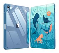 Fintie Funda Durable para iPad 11ª Gen 2025 (A16) de 11 Pulgadas, iPad 10ª Gen de 10.9 Pulgadas (2022) - Funda Antichoque y Soporte para Lápiz, Auto-Reposo/Activación,Azul océano
