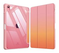 Fintie Funda Durable para iPad 11ª Gen 2025 (A16) 11 Pulgadas, iPad 10ª Gen de 10.9 Pulgadas (2022) - Carcasa Trasera Transparente a Prueba de Choques con Auto-Reposo/Activación,Rosa Degradado