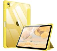 Fintie Funda Durable para iPad 11ª Gen 2025 (A16) de 11 Pulgadas, iPad 10ª Gen de 10.9 Pulgadas (2022) - Funda Antichoque y Soporte para Lápiz, Auto-Reposo/Activación,Amarillo