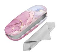 FINTIE Funda Gafas Rigida, Portátil Cuero y Sintético Estuche Gafas Rigido con Pañuelo Limpia Gafas para Mujeres y Hombres