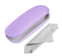 FINTIE Funda Gafas Rigida, Portátil Cuero y Sintético Estuche Gafas Rigido con Pañuelo Limpia Gafas para Mujeres y Hombres