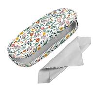 FINTIE Funda Gafas Rigida, Portátil Cuero y Sintético Estuche Gafas Rigido con Pañuelo Limpia Gafas para Mujeres y Hombres