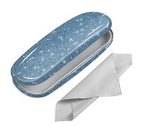 FINTIE Funda Gafas Rigida, Portátil Cuero y Sintético Estuche Gafas Rigido con Pañuelo Limpia Gafas para Mujeres y Hombres