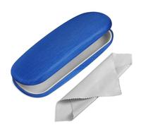 FINTIE Funda Gafas Rigida, Portátil Cuero y Sintético Estuche Gafas Rigido con Pañuelo Limpia Gafas para Mujeres y Hombres