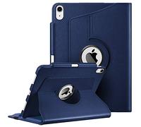 Fintie Funda Giratoria 360° para iPad Air 11 Pulgadas 2025(M3) / 2024(M2), Funda iPad Air 5ª Gen(2022)/4ª Gen(2020) 10.9" con Soporte para lápiz - Azul Osucro