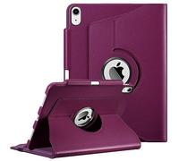 Fintie Funda Giratoria Compatible con iPad Air 5.ª/4.ª Gen (2022/2020) de 10,9" con Portalápiz para Pencil - Rotación de 360 Grados Carcasa con Auto-Reposo/Activación, Morado