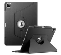 Fintie Funda Giratoria Compatible con iPad Pro 12,9" (2022/2021/2020/2018-6.ª, 5.ª, 4.ª y 3.ª Gen) Carcasa con Portalápiz Rotación de 360 Grados Auto-Reposo/Activación, Negro