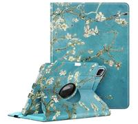 FINTIE - Funda giratoria Compatible con iPad Pro de 11" (2022/2021/2020/2018, 4e/3e/2e/1ª generación) - Soporte Giratorio de 360 Grados con Soporte para lápices, Encendido y Apagado automático, Flor