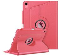 Fintie Funda Giratoria de 360° para iPad 11ª Gen 2025 (A16) de 11 Pulgadas, iPad 10ª Gen de 10.9 Pulgadas (2022) con Soporte Integrado para Pencil - Auto-Reposo/Activación,Rosa Intenso