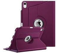 Fintie Funda Giratoria de 360° para iPad 11ª Gen 2025 (A16) de 11 Pulgadas, iPad 10ª Gen de 10.9 Pulgadas (2022) con Soporte Integrado para Pencil - Auto-Reposo/Activación,Morado