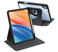 Fintie Funda giratoria para iPad (A16) de 11ª y 10ª generación 2025/2022 con Soporte para bolígrafo, Funda giratoria de 360 Grados con Parte Trasera de acrílico Transparente, Marco Resistente a los
