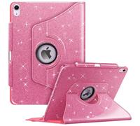 Fintie Funda giratoria para iPad Air de 13" (M3) 2025, (M2) 2024. Cubierta Protectora con Soporte Giratorio de 360 Grados, Soporte para lápiz y función de Encendido/Apagado automático (Rosa Brillante