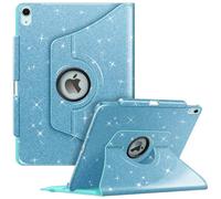 Fintie Funda giratoria para iPad Air de 13" (M3) 2025, (M2) 2024. Cubierta Protectora con Soporte Giratorio de 360 Grados, Soporte para lápiz y función de Encendido/Apagado automático (Azul Brillante