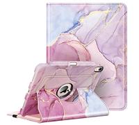 Fintie - Funda giratoria para iPad Air de 5ª generación (2022)/iPad Air de 4ª generación (2020) de 10,9" con Soporte Giratorio de 360 Grados, Encendido y Apagado automático, Color mármol Brillante