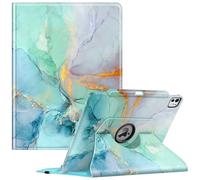 Fintie - Funda giratoria para iPad Pro de 13 Pulgadas (M4) 2024 con Soporte para lápiz, Funda Protectora giratoria de 360 Grados con Encendido y Apagado automático, Emerald Marble (mármol Esmeralda)