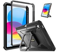 Fintie Funda Giratorio 360° para iPad 11ª Gen 2025 (A16) de 11 Pulgadas, iPad 10ª Gen de 10.9 Pulgadas (2022) - Resistente a Prueba de Golpes con Protector de Pantalla y Soporte para lápices, Negro
