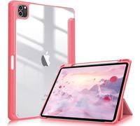 FINTIE Funda híbrida Compatible con iPad Pro de 11 Pulgadas (2022/2021/2020/2018, 4ª/3ª/2ª/1ª generación) - Funda Transparente Ultra Delgada a Prueba de Golpes con Soporte para lápices, Encendido y
