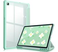 Fintie Funda híbrida Delgada para Samsung Galaxy Tab S6 Lite 10.4 Pulgadas 2024/2022/2020 con Soporte para bolígrafo S, Funda a Prueba de Golpes con Respaldo Transparente, Verde