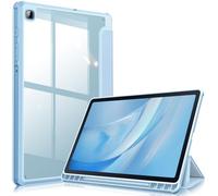 FINTIE Funda híbrida Delgada para Samsung Galaxy Tab S6 Lite de 10.4 Pulgadas, Modelo SM-P610 (Wi-Fi) SM-P615 (LTE) con Soporte para S Pen, Funda a Prueba de Golpes con Carcasa Trasera Transparente,