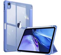 Fintie Funda híbrida fina para iPad (A16) de 11ª generación de 11” (2025), iPad de 10,9” (2022), a prueba de golpes, con cubierta trasera transparente y portalápiz, ultramarino
