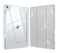 Fintie Funda híbrida para iPad Air de 13 Pulgadas (M3) 2025, (M2) 2024 con Soporte para bolígrafo, Funda Protectora Resistente a los Golpes con Carcasa rígida Transparente en la Parte Posterior para