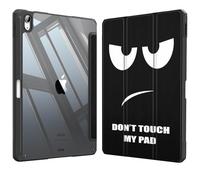 Fintie - Funda híbrida para iPad Air de 11" M2 (2024), iPad Air de 5ª generación (2022) y iPad Air 4ª generación (2020) (10,9"), Transparente y Soporte para lápices, sin Tocar, sin Tocar,