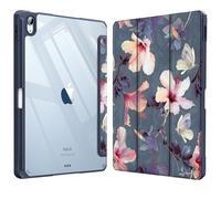 Fintie - Funda híbrida para iPad Air de 5ª generación (2022) y iPad Air 4ª generación (2020) de 10,9", diseño de Hibisco en Flor