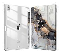 Fintie Funda iPad Air 11" M4/M3/M2 (2026/2025/2024), iPad Air 5ª Gen/4ª Gen (2022/2020) de 10.9"- Híbrida Delgada Antichoque con Carcasa Trasera Transparente y Soporte para Lápiz -Negro Dorado