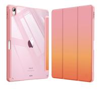 Fintie Funda iPad Air 11 Pulgadas 2025(M3)/2024(M2),Funda iPad Air 5ª Gen(2022)/4ª Gen(2020) 10.9"- Híbrida Delgada Antichoque con Carcasa Trasera Transparente y Soporte para Lápiz - Rosa Degradado