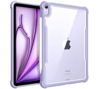 Fintie Funda iPad Air 11 Pulgadas 2025(M3) / 2024(M2), Funda iPad Air 5ª Gen(2022)/4ª Gen(2020) 10.9" - Carcasa Ligera Transparente con TPU Suave a Prueba de Golpes, Lila Gris