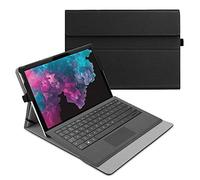 Fintie Funda Multiángulo Compatible con Microsoft Surface Pro 7+ (2021)/Pro 7/6/5/4/3 - Cubierta Protectora Compatible con Teclado Type Cover(Teclado No Incluido), Negro