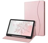 Fintie Funda Multiángulo Compatible con Samsung Galaxy Tab S6 Lite de 10.4" (2022/2020) con Portalápiz - Trasera de TPU Suave con Bolsillo y Auto-Reposo/Activación, Oro Rosa