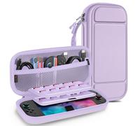 FINTIE Funda Nintendo Switch 2(Modelo 2025) - Funda de Transporte con 20 Soportes para Tarjetas de Juego y Correa para la Consola Nintendo Switch y Sus Accesorios, Púrpura Grisáceo [Nintendo_Switch]