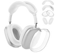 Fintie Funda para AirPods Max 2 (2026) y AirPods Max 1 (2020/2024), funda transparente de TPU, protector de silicona para almohadillas y diademas, accesorio protector, transparente