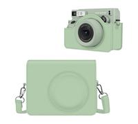 FINTIE Funda para cámara instantánea Fujifilm instax Wide 400 - Funda protectora de viaje prémium con correa extraíble, *Verde Agave, Funda para cámara
