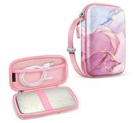 Fintie Funda para impresora Fujifilm Instax Mini Link 2, HP Sprocket Select/Plus, Canon Ivy CLIQ/CLIQ+/CLIQ2/CLIQ+2 impresora de cámara instantánea - Funda de transporte rígida a prueba de golpes, mármol de ensueño