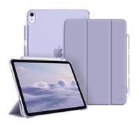 Fintie Funda para iPad Air 11" M4/M3/M2 (2026/2025/2024), iPad Air 5ª Gen/4ª Gen (2022/2020) de 10.9"-Funda Rígida SlimShell con Soporte para lápiz con Auto-Reposo/Activación,Lila Gris
