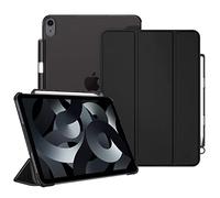 Fintie Funda para iPad Air 11 Pulgadas 2025(M3)/2024(M2), Funda iPad Air 5ª Gen(2022)/4ª Gen(2020) 10.9"-Funda Rígida SlimShell con Soporte para lápiz con Auto-Reposo/Activación,Negro