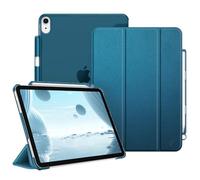 Fintie Funda para iPad Air 11 Pulgadas 2025(M3)/2024(M2), Funda iPad Air 5ª Gen(2022)/4ª Gen(2020) 10.9"-Funda Rígida SlimShell con Soporte para lápiz con Auto-Reposo/Activación,Azul Cerceta