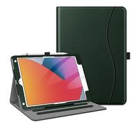 Fintie Funda para iPad de 9ª/8ª/7ª generación (2021/2020/2019) de 10.2 pulgadas - [Protección de esquinas] Funda con soporte de visualización multiángulo con bolsillo y soporte para lápices, encendido