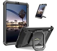 Fintie Funda para iPad Mini 7 2024 / Mini 6 2021 de 8,3 Pulgadas - [Tuatara Magic Ring] Carcasa Dura Antichoque con Soporte de 180 Grados y Protector de Pantalla Incorporado, Negro